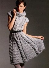 Knitted a-line dress