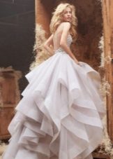 Wedding dress many-tier magnificent