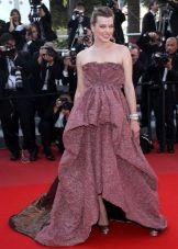 Long dress with a small print for the color type Spring