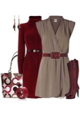 Gray dress and accessories for women for the color type Deep Winter