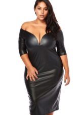 Sexy leather dress for obese