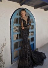 Black Mermaid Lace Dress