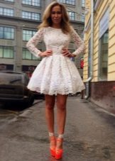 High platform shoes for baby dress