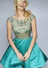  Dress baby dollars navy blue trimmed with rhinestones