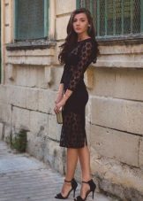 Sexy transparent dress sheath