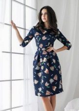 flowered neoprene dress