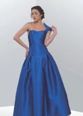 Evening long neoprene dress