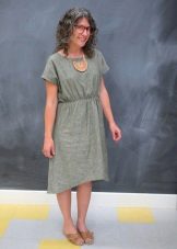 Monochrome gray dress from a staple of medium length