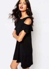 Black viscose dress