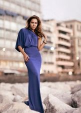 Blue viscose dress