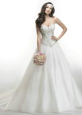 White dress with a corset