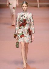 Warm dress with Dolce & Gabbana roses