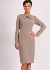 Sheath dress with long sleeve raglan
