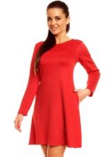 Red dress A-line