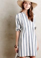Tunic dress straight cut