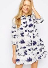 Dress tunic with print