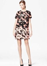 The dress tunic is multi-colored