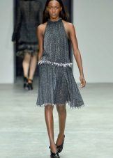 Midi dress with American armhole