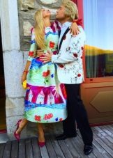 Dress with a pattern, with Nikolai Baskov