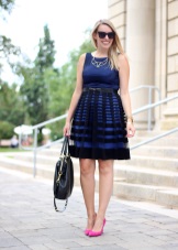 Striped dress for full girls