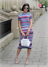 Knitted striped dress