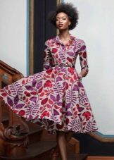 Dress in a new bow with a bright print