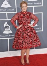 Dress in the style of a new bow for girls with a figure like Apple