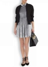 Lace-up flats to pleated dress