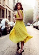 Silk Pleated Dress