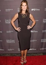 Brown casual straight dress