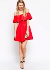 Flared dress with a skirt