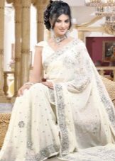 White Wedding Saree