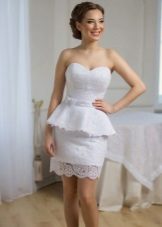 Wedding dress sheath with basky