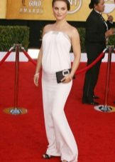 White knit dress for pregnant women