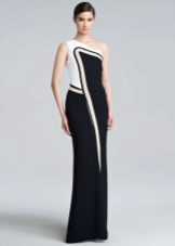 Black knitwear evening dress
