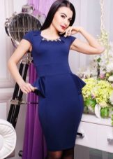 Dress with basky knitted