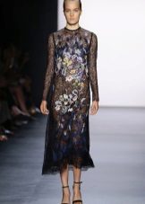 Dress with a large spring flower