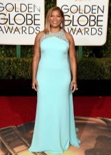 Blue spring dress for full