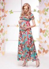Color spring dress for pregnant women