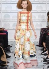 Spring Printed Floor Dress