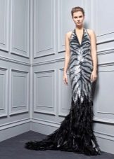 Spring dress with tiger print