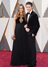 Eddie Redmain and his wife Hannah Bagshow at the Oscars 2016