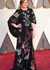 Flower dress with red carpet Oscar