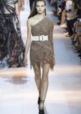 Summer dress with asymmetry