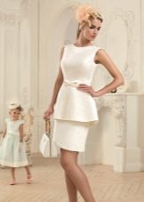 Summer dress with basky white