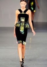 Summer dress with basky straps