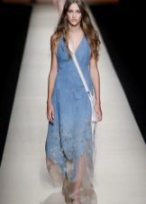 Summer dress from jeans long