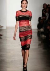 knitted striped summer dress