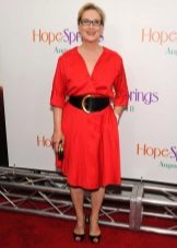 Summer dress for women 50 years old red