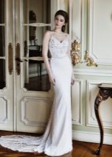 Summer wedding dress on straps